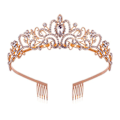Pikkukuva 1 / 5: Kristalliriipus Kruunu Kampaus Kruunu Tiara Champagne