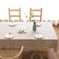 Miniatyrbilde 2 av 5: Bomullsduk 140x220 Rektangulær Vaskbar Duk Linduk Elegant Duk Vaskbar Duk med Kvast for Hjem og Kjøkken