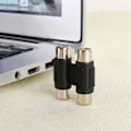 Miniatyrbillede 5 af 5: Dual RCA hun til hun splice-stikadapter forlængeradapter