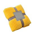 Miniatyrbillede 1 af 5: Stort Flanell Fleece Tæppe 100x150cm Polyester Blødt Behageligt Let Luksus Sengetæppe til Yellow
