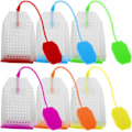 Miniatyrbillede 1 af 8: 6 stk. silikone te-infuser, teposer te-infuser til løs te genanvendelig te-filter si