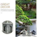 Miniatyrbillede 6 af 8: 2 stk. Mini Pagode Statue Zen Miniature Pagode Hexagon Figurine DIY Mikro Landskab Fe Hjemmehave Dukkehus Ornamenter