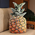 Pikkukuva 1 / 5: 35-55 cm Eläväiset Hedelmäpehmolelut Simuloitu Omena Vesimeloni Mlemon Lychee Ango Mansikka Ananas Durian Täytetty Tyyny Pineapple  A 35-55cm