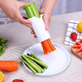 Miniatyrbild 3 av 5: Grönsksskärare, Gurka Morot Jordgubbsfrukter Splitter Skär Slicer Äggskärare Gadget Verktyg