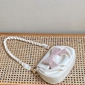 Miniatyrbillede 3 af 5: Dame Cloud Tasker Kvinde Rynket Crossbody Taske All-matching Sløjfe Skuldertaske