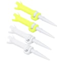 Miniatyrbilde 4 av 8: 4 stk PU-plast 4-klør golftees 180 graders roterende baller spillholder tilbehør