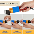 Miniatyrbilde 4 av 5: 4-pakning Erstatningsblader for Rug Tufting Trimmer, Passer til Alle 200W Teppetrimmere Tufting
