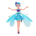 Miniatyrbild 1 av 4: LED Magic Flygande Fe Prinsessa Dock Remote Control Flygande Leksak USB Laddning För Barn Presenter Hög Kvalitet MTS Blue