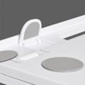 Miniatyrbillede 5 af 5: Bærbar computer holder silikone PP og ABS foldbar 8 gear justerbar bærbar computer kølestativ til hjem arbejde hvid