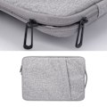 Miniatyrbilde 11 av 11: Bærbar PC-veske, vanntett bærbarveske 13,3 14 15 15,6 tommer for iPad for Macbook Air Pro bærbarveske datamaskin dokumentmappe grå 15,6 tommer Grey 15.6 inches