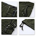 Miniatyrbilde 3 av 3: Mystdiy Herre Utendørs Casual Cargo Shorts Green 32