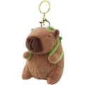 Miniatyrbilde 1 av 4: Capybara plysj nøkkelring med nøkkelring Supermyk tegneserie Capybara plysj nøkkelring Søt Capybara dukke anheng Gave til barn