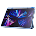 Miniatyrbild 5 av 5: iPad Pro 13 (2024) Fodral Origami Stativ Läder Tabletskydd med Auto Wake / Sleep - Svart Multicolor Black
