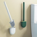 Miniatyrbillede 1 af 5: Blød silikonebørste og holder sæt rengøring Wc badeværelse