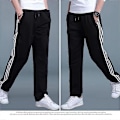 Miniatyrbillede 3 af 5: Joggingbukser Herrebukser Stor Størrelse Løse Casual Studenter Joggingbukser Herre Straight Bukser Lange Bukser dark grey 2XL