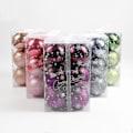 Miniatyrbilde 1 av 5: Julepyntkule Juleristpynt Juleristanheng Julegavepynt 12 stk PINK 6CM