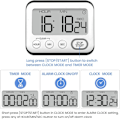 Miniatyrbillede 4 af 7: Køkken Timer Alarmur Multifunktionel Digital Madlavningstimer med Stort LCD Display Store Tal Nedtællingstimer Optælling
