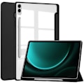 Pikkukuva 1 / 5: Kirkas suojakotelo Samsung Galaxy Tab S9 FE Plus -tabletille, kynäpaikka, kolmiosainen jalustakotelo Black