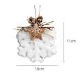 Miniatyrbilde 2 av 5: Julekuledekorasjon, juletrepynt, hvit snø