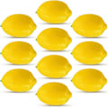 Miniatyrbillede 1 af 4: 10 stk. Kunstige citroner, naturtro simulering, falsk frugt til hjemmekøkken, festdekoration, gul