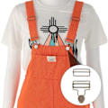 Miniatyrbild 4 av 6: 6 Set Metallbygelspännen Dungaree Spännen med Rektangulär Slider för Byxor, Bälten, Handväskor, Jackor, Arbetskläder