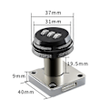 Miniatyrbild 2 av 4: 1 Set Digitalt Lösenordslås Förtjockad 3-siffrig Design Zinklegering Postlåda Låda Säkerhetsnummer Kodlås Daglig Användning Mengxi Red Bronze