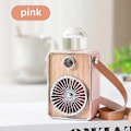 Pikkukuva 1 / 5: Ladattava kannettava tuuletin Vintage-suihkutuletin Sähköinen USB Langaton jäähdytin Mini-retkeily Lataava ilmakostutin Käsituuletin Pink fan