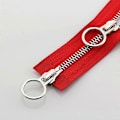 Miniatyrbild 1 av 5: 5# 70/90cm Metall Dragkedja Dubbel Slider Rund Ring Dragkedja För DIY Sömnad Kläder red 70cm