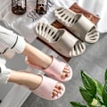Miniatyrbilde 6 av 6: Dusjslippers for kvinner og menn, raskt tørkende dusjsko, sklisikre slippers for bad, svømmebasseng, sommerstrandssandaler