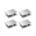 Miniatyrbillede 1 af 4: 2 stk. glasklemmer dobbeltsidet aluminiumslegering glashylde støttebeslag glasklips