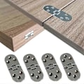 Miniatyrbillede 1 af 3: 4 stk. Møbeltilbehør Foldbarehængsler Selvunderstøttende Foldbord Skabsdørhængsler Flush-monterede Hængsler