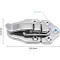 Miniatyrbilde 3 av 5: Toggle Clasp Toggle Lock Lever Closure for Jewelry Box Gift Boxes Toolbox Suitcase and Chest - Silver