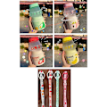 Pikkukuva 3 / 5: 480ml Muovinen Vesipullo Juomapullo Söpö Kawaii Maitosheikkeripullo strawberry