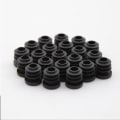 Miniatyrbillede 4 af 5: 16mm sorte plastikpropper, sorte runde rørhætter, indvendige endestykker til stole, borde, borde, fodmøbler, rør, 20 stk.