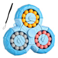 Pikkukuva 1 / 4: 2-in-1 Magics Bean-Gyro Stress Relief Spinnings Helmi Palapelit Koulutuslelu Lapsille Aikuisille Blue