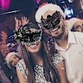 Miniatyrbilde 2 av 5: Maskerade Masker Sett for Par, Venetiansk Festmaske Kostymemaske style 2