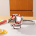 Miniatyrbillede 4 af 5: Frugt Lime Slicer - Lime Frugt Tomat Skærer Rund Slicer Rustfrit Stål | Rund Citron Æg Skæreværktøj, Multifunktionel Håndholdt Rund Frugt Tang