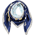 Miniatyrbillede 3 af 5: Hovedetørklæde Ligesom Silke Satin Hår Olaof Tørklæde til Kvinder Sovende Kvadratisk Designer Bandana Olaof Tørklæde Style 6