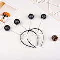 Miniatyrbilde 4 av 6: 6 stk Alien Hodebånd Baller Fargede Hodebånd Mars Antenne Hodebånd Antenne Halloween Jul Tilbehør Red