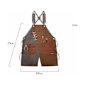 Miniatyrbild 3 av 5: Trädgårdsförkläde Denimförkläde Unisex Cargo Midjeförkläde