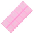 Miniatyrbillede 8 af 8: Pearl Container 10 Rum med Holdbar Holdbar Bærbar Transparent Multifunktionel Plast Smykkearrangør Pink
