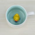 Miniatyrbillede 4 af 5: 3D Kaffeekop Lille Gul And Inde 12oz Sjov Tegneseriefigur