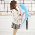 Miniatyrbild 3 av 5: Dolphin Plyschdjur Kudde Super Mjuk Delfin Havs Djur Plyschleksaker Dockor Sov Kudde för Pojkar Flickor Presenter Snabb Pink 30CM