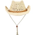 Miniatyrbillede 1 af 7: Foldbar Cowboy Hat, Formbar Bred Solhat med Bred Skygge, Solbeskyttelse Halmhatte til Voksne, Forår Sommer Anti UV Solhat, Rejse Strandhat