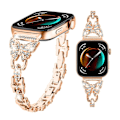 Miniatyrbillede 3 af 5: Rem til Huawei Watch Fit 3 med Rhinestone Dekoration, Butterfly Design, Rustfrit Stål Multicolor Style C