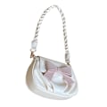Miniatyrbillede 1 af 5: Dame Cloud Tasker Kvinde Rynket Crossbody Taske All-matching Sløjfe Skuldertaske