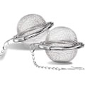 Miniatyrbillede 1 af 7: Te-infuser - Te-si i rustfrit stål, fødevaregodkendt mesh-tefilter (2-pak, 7 cm)