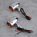 Miniatyrbild 3 av 3: Retro Bullet-formad Motorcykel Blinkerslampa med Ljusstark LED