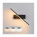 Miniatyrbillede 1 af 5: Dæmpbar LED Indendørs Væglampe, Roterende Moderne Vægbelysning 6W Aluminium Justerbar Væglampe Sort Sengelampe Soveværelse Læselamper, 30cm