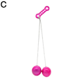 Miniatyrbillede 11 af 11: Lato Pro-clackers Ball Click Clack Lato Legetøj 4cm rosenrød one size